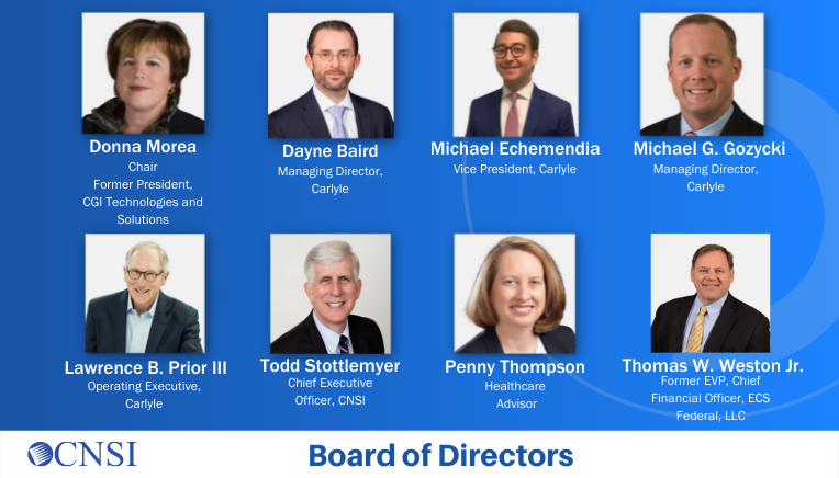 CNSI Announces New Board of Directors Following Carlyle Acquisition